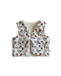 Vest i bomull teddy - vårblomster